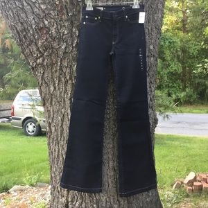 E5)women’s brand new dark wash colored long pants